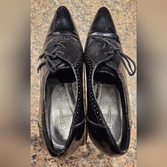 Etienne Aigner Black Heeled Shoes - Picture 12 of 12